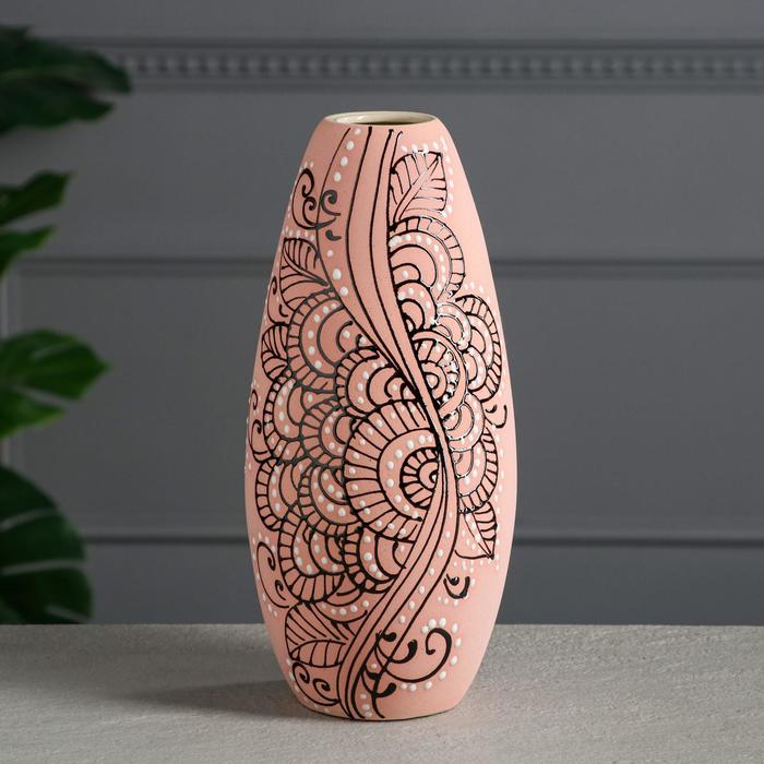 Ваза керамическая "Евро", настольная, розовая, 30 см, микс
Ваза керамическая "Евро", настольная, розовая, 30 см, микс