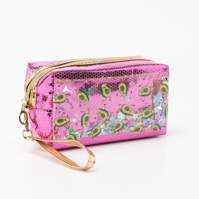 Косметичка на молнии, цвет ярко-розовый 
Косметичка на молнии, цвет ярко-розовый