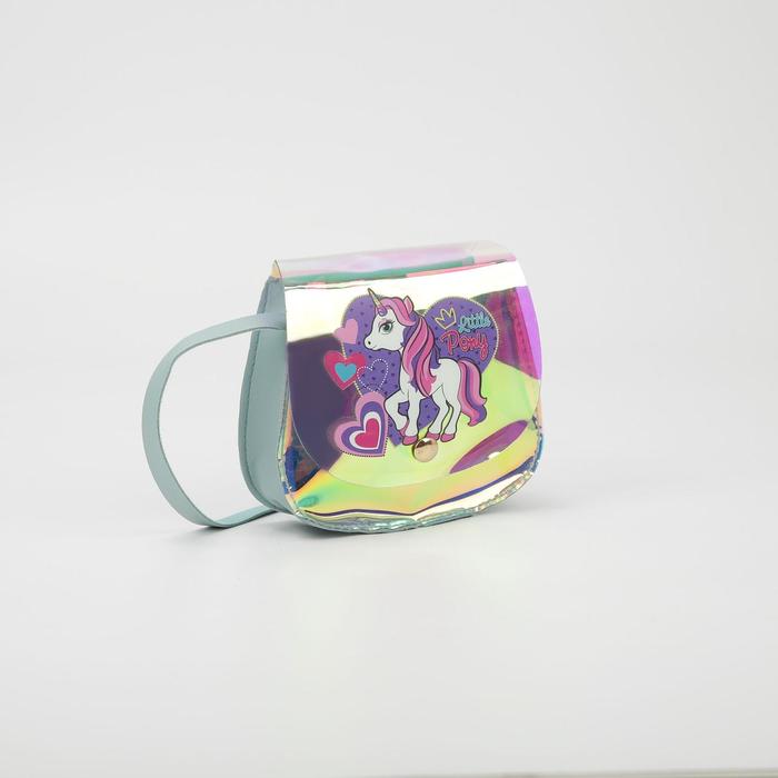 Сумка детская на клапане, цвет голубой
Сумка детская на клапане, цвет голубой