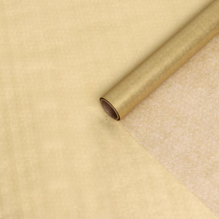 Бумага упаковочная тишью, золотая, 0,6 х 10 м
Бумага упаковочная тишью, золотая, 0,6 х 10 м