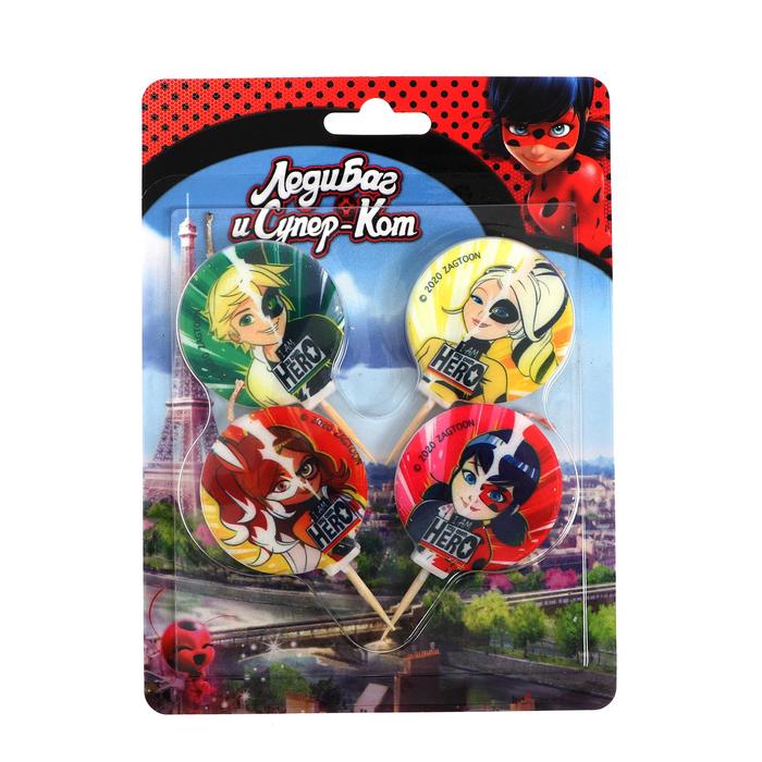 Свечи для торта «Леди Баг», набор 4 шт.
Свечи для торта «Леди Баг», набор 4 шт.