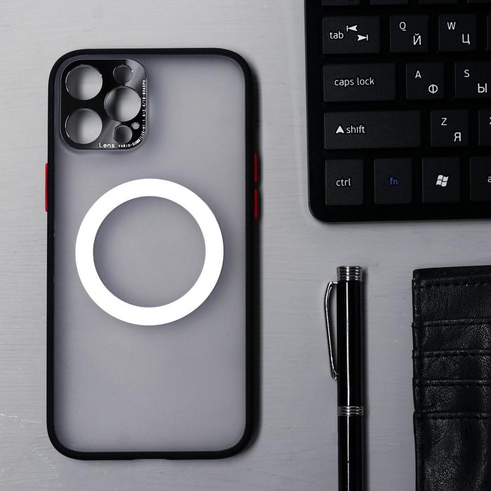 Чехол LuazON для iPhone 12 Pro Max, поддержка MagSafe, с окантовкой, пластиковый, черный
Чехол LuazON для iPhone 12 Pro Max, поддержка MagSafe, с окантовкой, пластиковый, черный