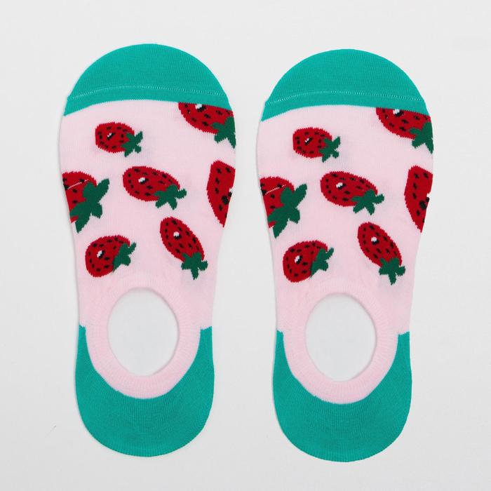 Носки-невидимки женские «Клубника» цвет розовый, размер 23-25 (36-40)
Носки-невидимки женские «Клубника» цвет розовый, размер 23-25 (36-40)