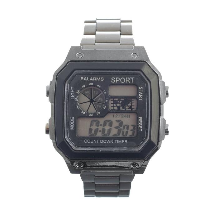 Часы наручные электронные Sport с будильником, секундомером, таймером, календарём
Часы наручные электронные Sport с будильником, секундомером, таймером, календарём
