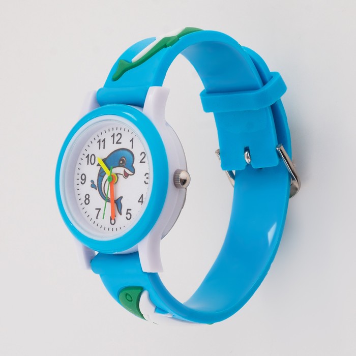 фото Часы наручные детские "дельфин", d-3 см, ремешок 20 см
