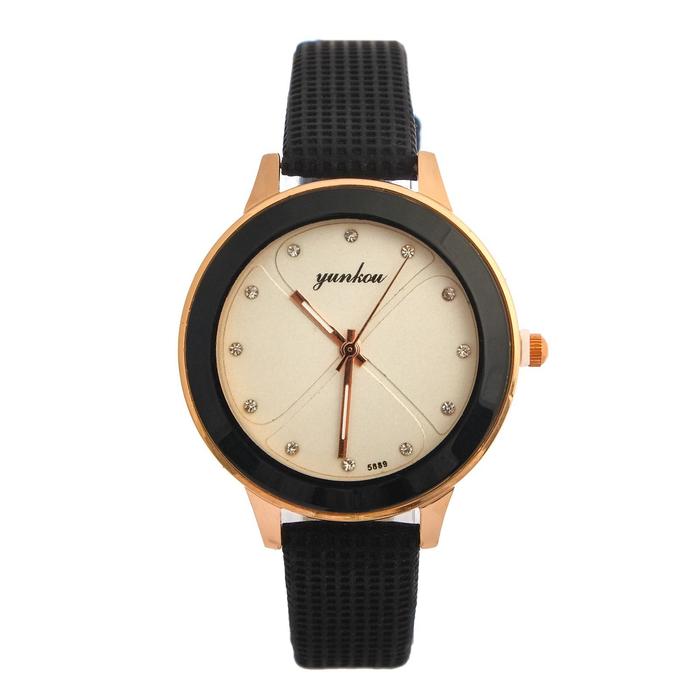 Часы наручные женские YUNKOU, d=3.8 см, ремешок экокожа, 22 см, чёрный
Часы наручные женские YUNKOU, d=3.8 см, ремешок экокожа, 22 см, чёрный