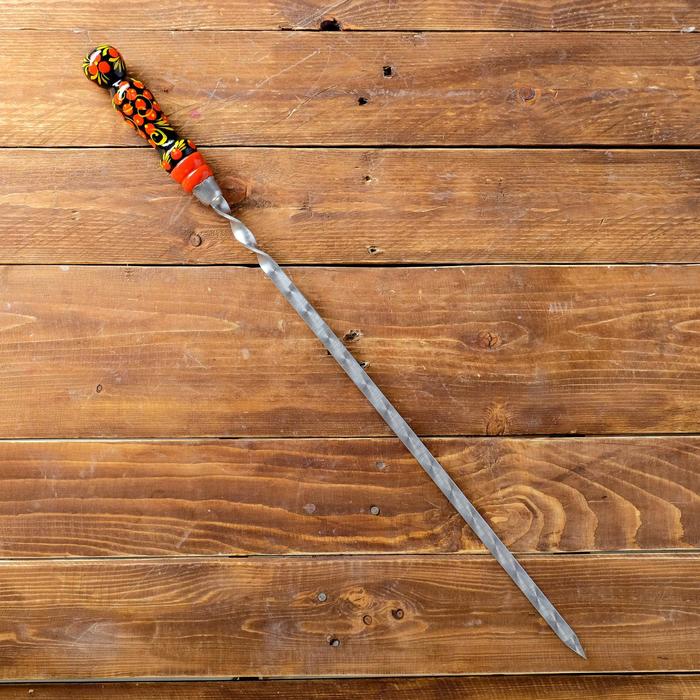 Шампур для шашлыка, с росписью, 40см 
Шампур для шашлыка, с росписью, 40см