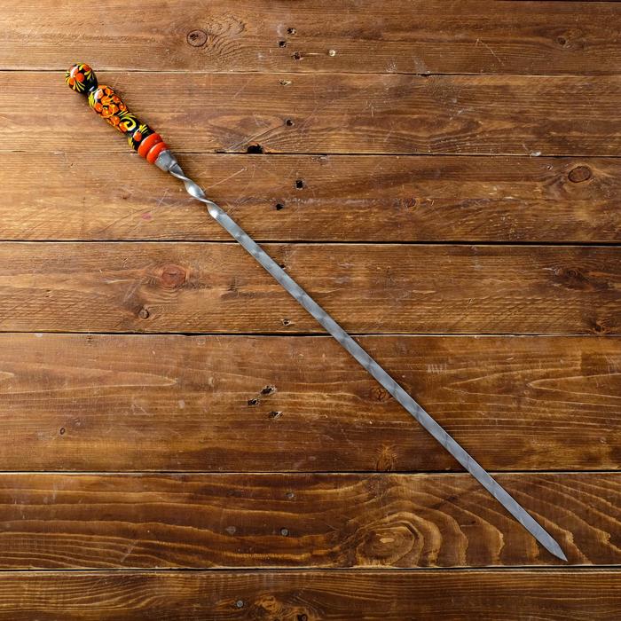 Шампур для шашлыка, с росписью, 50см
Шампур для шашлыка, с росписью, 50см