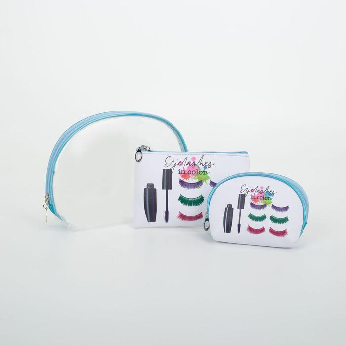 Набор косметичек 3 в 1, отдел на молнии, цвет голубой
Набор косметичек 3 в 1, отдел на молнии, цвет голубой