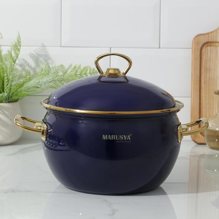 Кастрюля 4 л сфер "PREMIUM" d=20 см (синяя) 
Кастрюля 4 л сфер "PREMIUM" d=20 см (синяя)