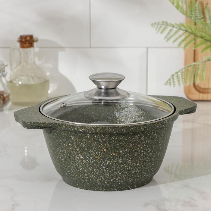 Кастрюля «Trendy style», 1 л, стеклянная крышка, антипригарное покрытие, цвет зелёный
Кастрюля «Trendy style», 1 л, стеклянная крышка, антипригарное покрытие, цвет зелёный