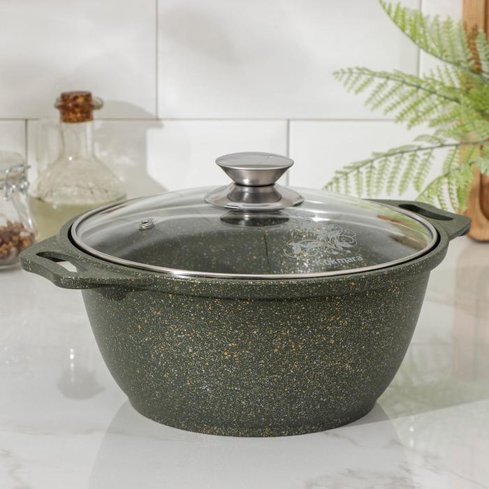 Кастрюля Trendy style, 2 л, стеклянная крышка, антипригарное покрытие, цвет зелёный 
Кастрюля Trendy style, 2 л, стеклянная крышка, антипригарное покрытие, цвет зелёный