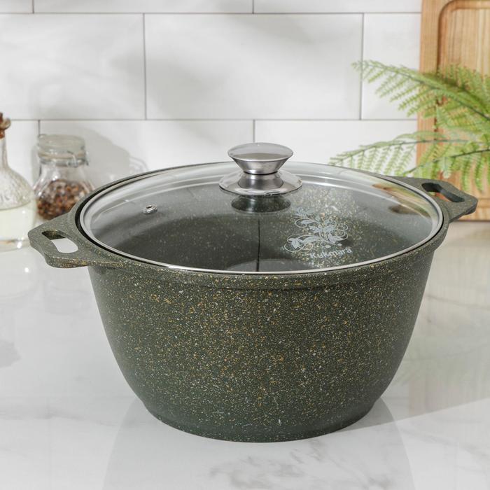 Кастрюля Trendy style, 4 л, стеклянная крышка, антипригарное покрытие, цвет зелёный
Кастрюля Trendy style, 4 л, стеклянная крышка, антипригарное покрытие, цвет зелёный