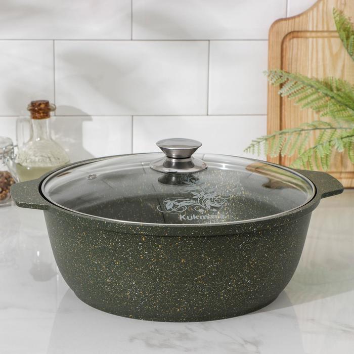 Кастрюля - жаровня Trendy style, 4 л, стеклянная крышка, антипригарное покрытие, цвет зелёный
Кастрюля - жаровня Trendy style, 4 л, стеклянная крышка, антипригарное покрытие, цвет зелёный