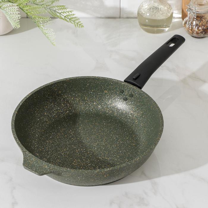 Сковорода Trendy style, d=24 см, съёмная ручка, антипригарное покрытие, цвет зелёный
Сковорода Trendy style, d=24 см, съёмная ручка, антипригарное покрытие, цвет зелёный