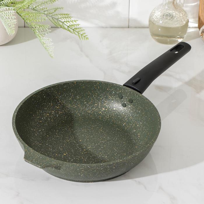 Сковорода Trendy style, d=22 см, съёмная ручка, антипригарное покрытие, цвет зелёный
Сковорода Trendy style, d=22 см, съёмная ручка, антипригарное покрытие, цвет зелёный