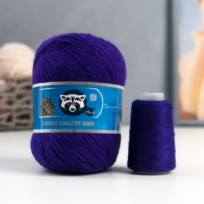 Пряжа "Mink wool" 90% пух норки,10% полиамид 350м/50гр + нитки (818 ультрамарин)
Пряжа "Mink wool" 90% пух норки,10% полиамид 350м/50гр + нитки (818 ультрамарин)