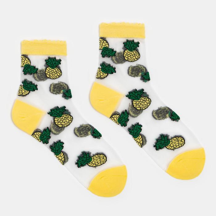 Носки женские "Ананасы", цвет желтый, размер 36-40
Носки женские "Ананасы", цвет желтый, размер 36-40