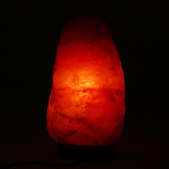фото Солевая лампа wonder life "скала", 15 вт, 2-3 кг, красная гималайская соль, от сети