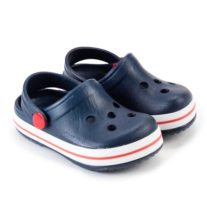 Сабо детские, цвет тёмно-синий, размер 24
Сабо детские, цвет тёмно-синий, размер 24