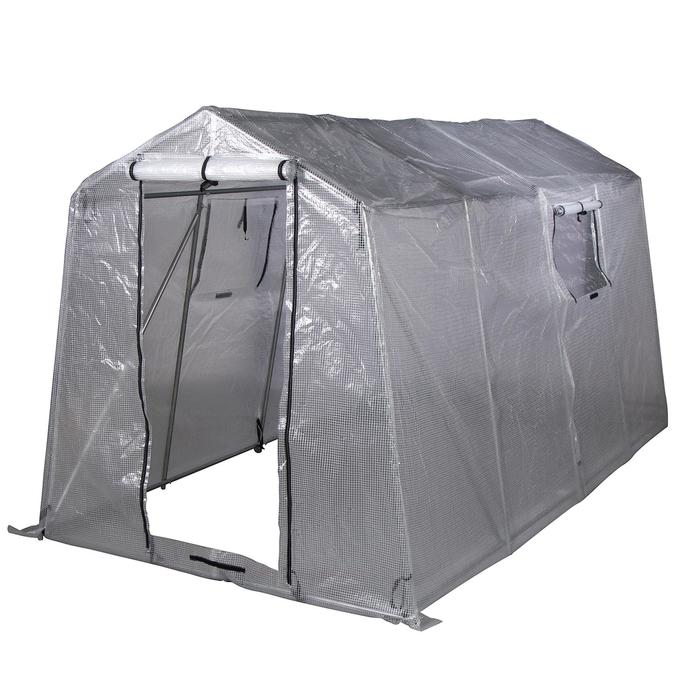 Теплица, 4 × 2 × 2 м, оцинкованная труба d = 25 мм, армированная плёнка 200 мкм, с грунтозацепами, «Олимпия»
Теплица, 4 × 2 × 2 м, оцинкованная труба d = 25 мм, армированная плёнка 200 мкм, с грунтозацепами, «Олимпия»