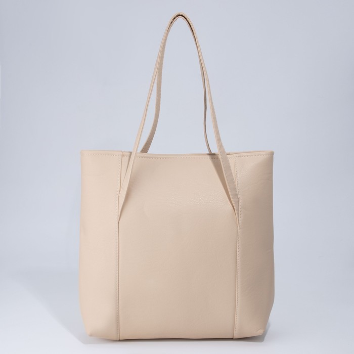 Сумка-тоут на молнии, цвет бежевый
Сумка-тоут на молнии, цвет бежевый