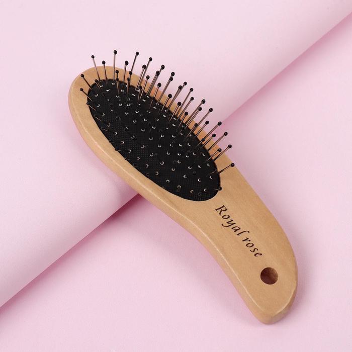 Расчёска массажная, деревянная, с металлическими зубчиками, 4,8 × 15 см, цвет «светлое дерево»
Расчёска массажная, деревянная, с металлическими зубчиками, 4,8 × 15 см, цвет «светлое дерево»
