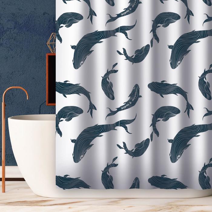 Шторка в ванную «Ныряй в жизнь» 180 х 180 см
Шторка в ванную «Ныряй в жизнь» 180 х 180 см