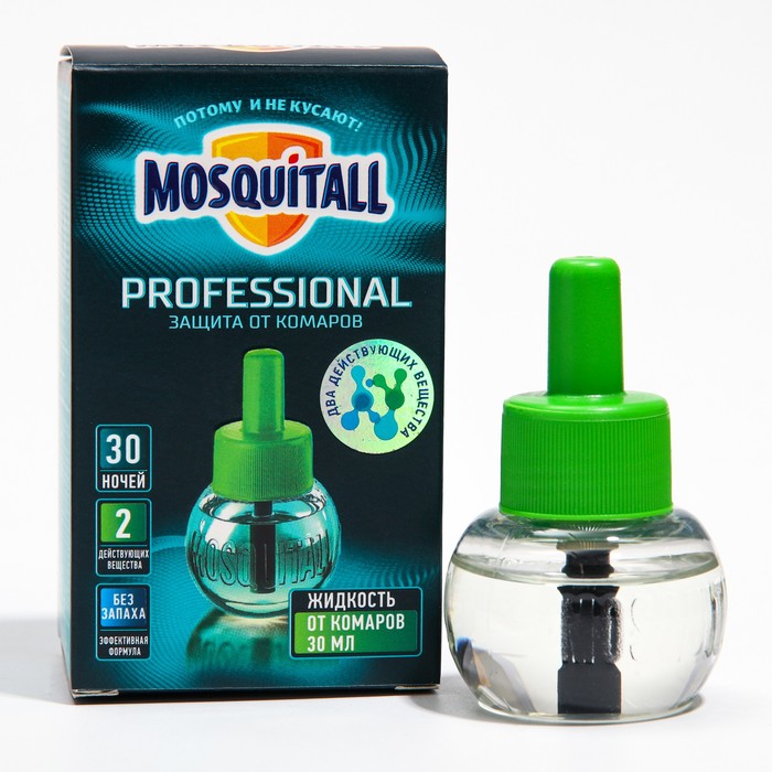 фото Жидкость mosquitall "профессиональная защита" от комаров, 30 ночей, 30 мл