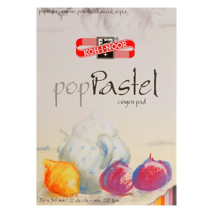 Альбом для пастели 245 х 345 мм 20 листов 5 цветов Koh-I-Noor, на склейке, 220 г/м²
Альбом для пастели 245 х 345 мм 20 листов 5 цветов Koh-I-Noor, на склейке, 220 г/м²