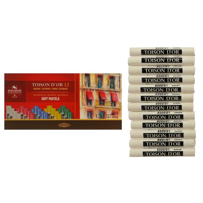 Пастель сухая Soft Koh-I-Noor 8550 TOISON D`OR титановый белый 
Пастель сухая Soft Koh-I-Noor 8550 TOISON D`OR титановый белый