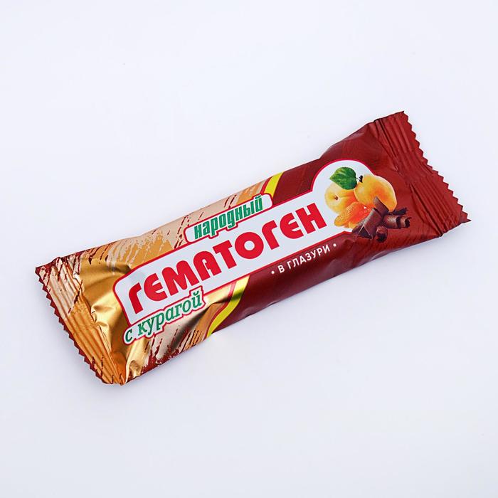 Гематоген Народный с курагой в глазури, 40 г
Гематоген Народный с курагой в глазури, 40 г