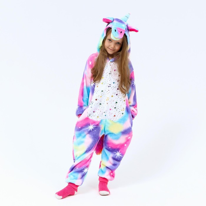 Кигуруми для детей «Единорог», блестящие звёзды, рост 110 см
Кигуруми для детей «Единорог», блестящие звёзды, рост 110 см