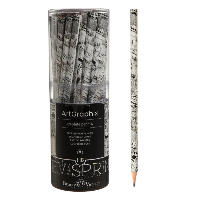 Карандаш чернографитный ArtGraphix "Новости", НВ, пластиковый корпус
Карандаш чернографитный ArtGraphix "Новости", НВ, пластиковый корпус