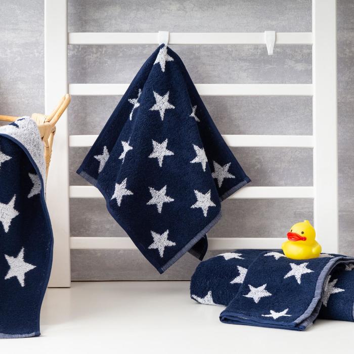 Полотенце махровое Крошка Я «Звездочки» 30х60 см, цвет синий, 100% хлопок, 360г/м2
Полотенце махровое Крошка Я «Звездочки» 30х60 см, цвет синий, 100% хлопок, 360г/м2