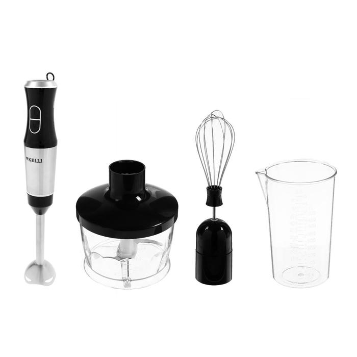 Блендер KELLI KL-5105, погружной, 1200 Вт, 2 скорости, стакан 0.5 л, чёрный
Блендер KELLI KL-5105, погружной, 1200 Вт, 2 скорости, стакан 0.5 л, чёрный