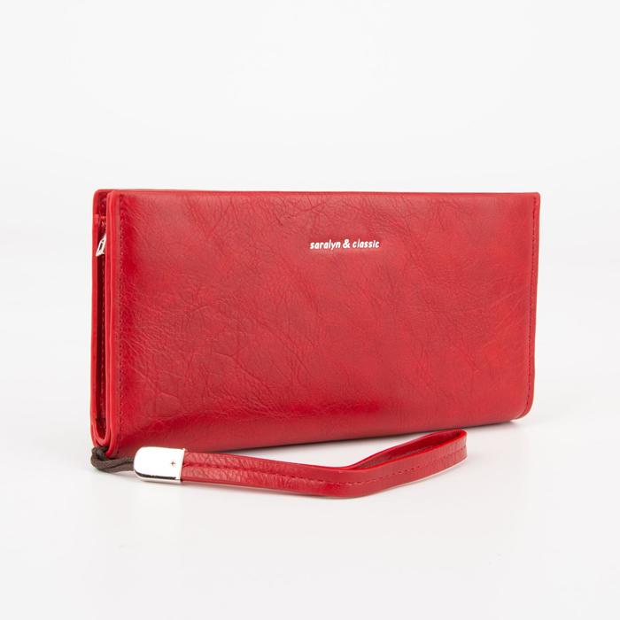Кошелёк женский, отдел на магните, с ручкой, цвет красный
Кошелёк женский, отдел на магните, с ручкой, цвет красный