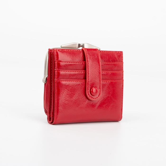 Кошелёк женский, отдел на кнопке, цвет красный
Кошелёк женский, отдел на кнопке, цвет красный