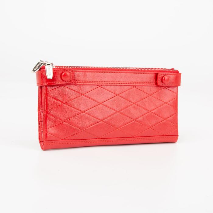 Кошелёк женский, отдел на кнопке, цвет красный
Кошелёк женский, отдел на кнопке, цвет красный