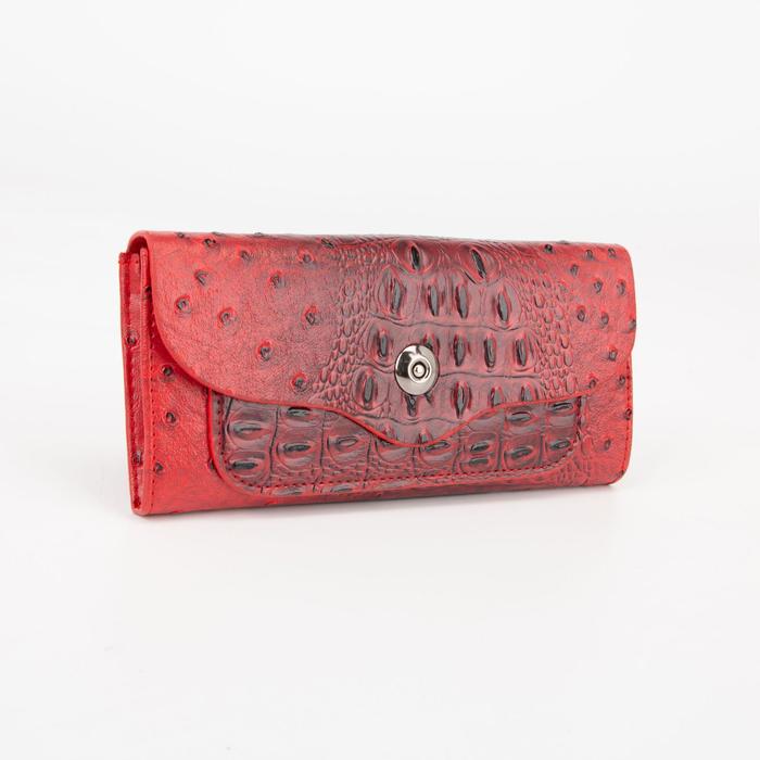 Кошелёк женский, 3 отдела на магните, цвет красный
Кошелёк женский, 3 отдела на магните, цвет красный