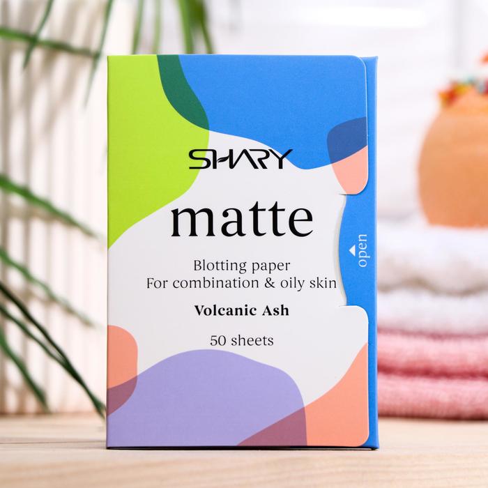 Матирующие салфетки Shary "Вулканический пепел", для лица, комби и жирной кожи, 12г, 50 шт.
Матирующие салфетки Shary "Вулканический пепел", для лица, комби и жирной кожи, 12г, 50 шт.