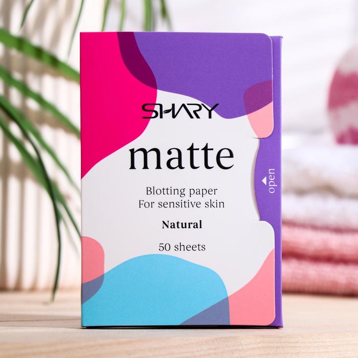 Матирующие салфетки для лица Shary "Натуральные" для чувствительной кожи, 12г
Матирующие салфетки для лица Shary "Натуральные" для чувствительной кожи, 12г