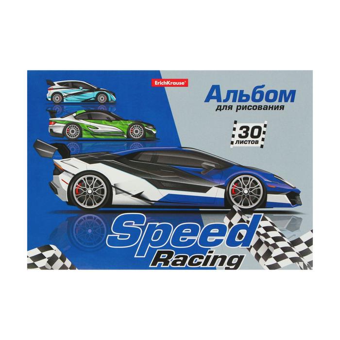 Альбом для рисования А5, 30 листов на клею Speed Racing, обложка мелованный картон, жёсткая подложка, блок 120г/м2
Альбом для рисования А5, 30 листов на клею Speed Racing, обложка мелованный картон, жёсткая подложка, блок 120г/м2
