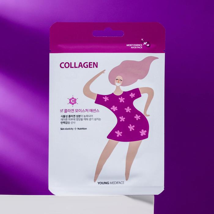 Тканевая маска-салфетка для лица Young Mediface, антивозрастная с коллагеном, 25 мл
Тканевая маска-салфетка для лица Young Mediface, антивозрастная с коллагеном, 25 мл