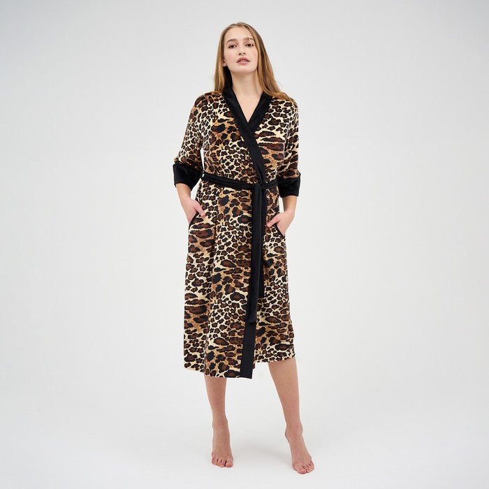 Халат женский, цвет тёмно-коричневый, размер 50
Халат женский, цвет тёмно-коричневый, размер 50