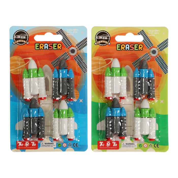 Набор фигурных ластиков "Ракеты", 4 штуки, МИКС
Набор фигурных ластиков "Ракеты", 4 штуки, МИКС