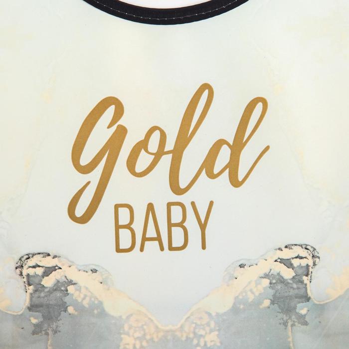 фото Нагрудник для кормления «gold baby» непромокаемый на липучке, с карманом mum&baby
