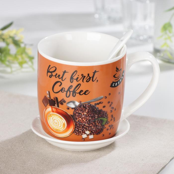 Кружка «Кофе на завтрак», 360 мл, с подставкой и ложкой, рисунок МИКС
Кружка «Кофе на завтрак», 360 мл, с подставкой и ложкой, рисунок МИКС