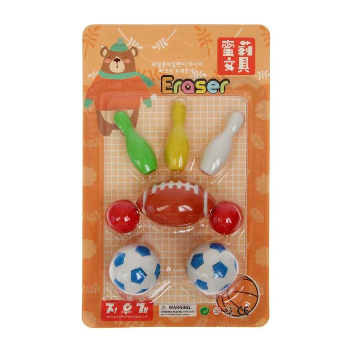 Набор фигурных ластиков "Спорт/ Ванна", 4 штуки, МИКС
Набор фигурных ластиков "Спорт/ Ванна", 4 штуки, МИКС