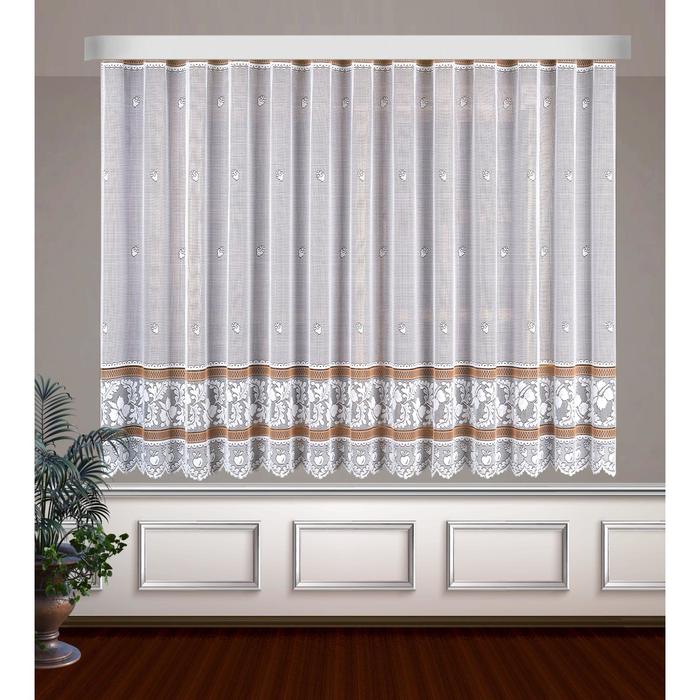 Гардина, размер 400 х 160 см, цвет белый/коричневый
Гардина, размер 400 х 160 см, цвет белый/коричневый